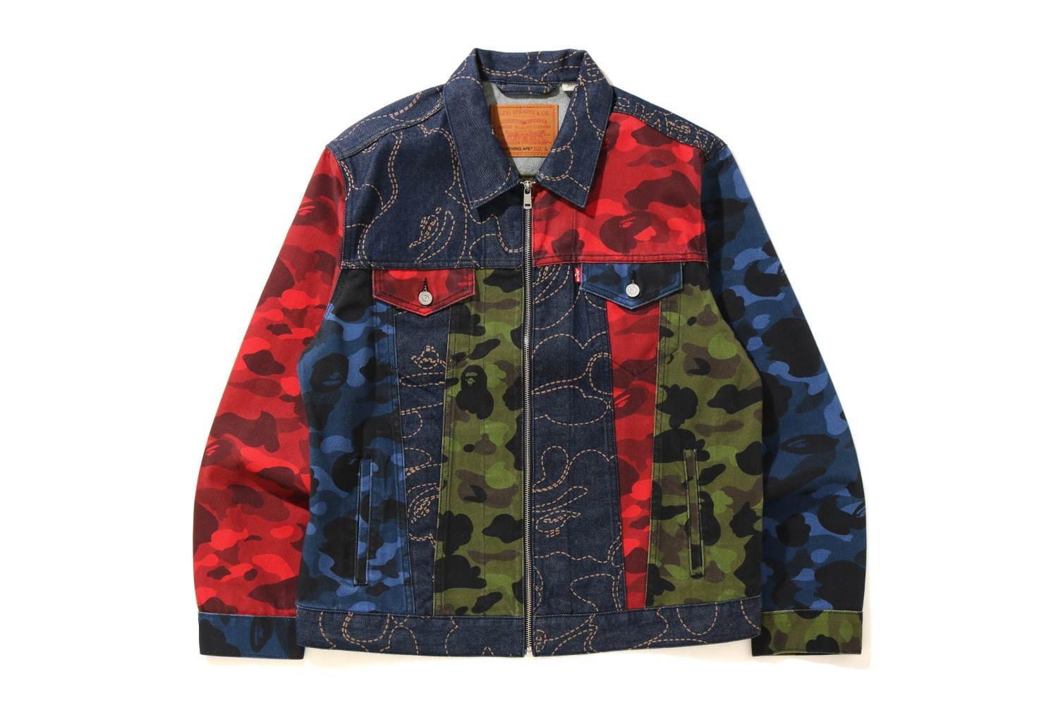 リーバイス×ア ベイシング エイプのトラッカージャケット、左右で“分割可能”なハーフ&ハーフ構造 コピー リーバイス×ア ベイシング エイプのトラッカージャケット、左右で“分割可能”なハーフ&ハーフ構造 コピー