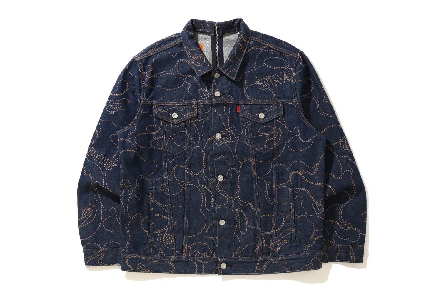 リーバイス×ア ベイシング エイプのトラッカージャケット、左右で“分割可能”なハーフ&ハーフ構造 コピー リーバイス×ア ベイシング エイプのトラッカージャケット、左右で“分割可能”なハーフ&ハーフ構造 コピー