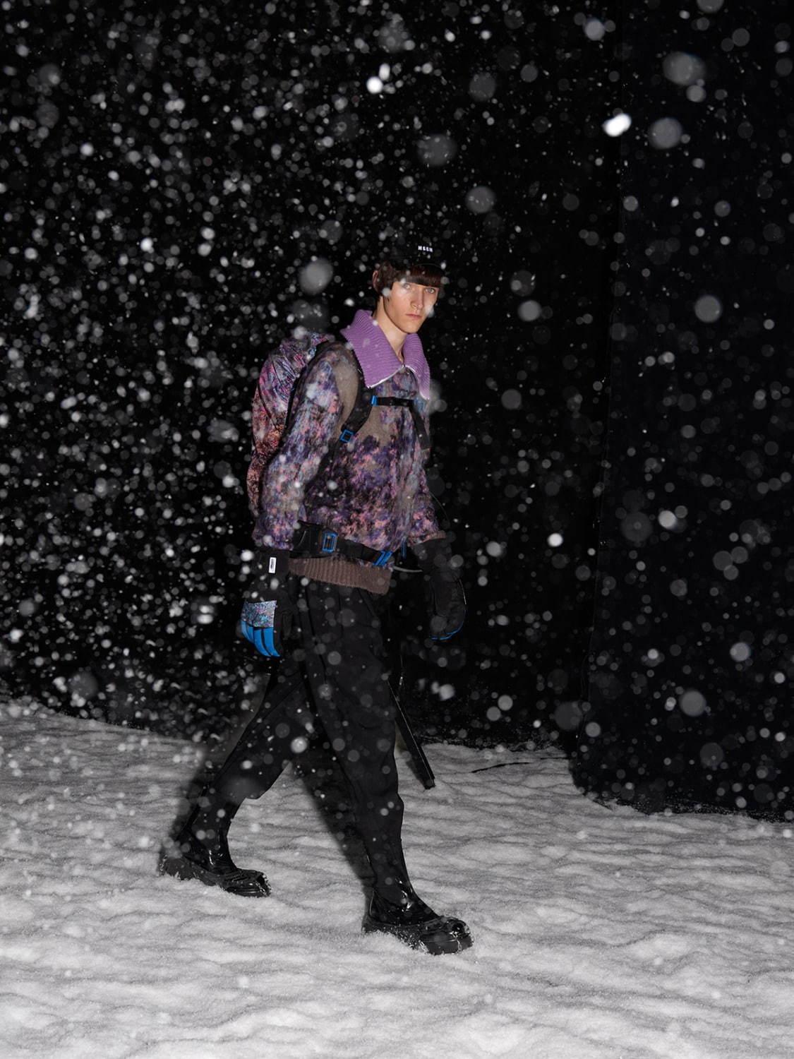 MSGM 2021年秋冬メンズコレクション - 雪山でのアドベンチャー、自然への羨望 コピー MSGM 2021年秋冬メンズコレクション - 雪山でのアドベンチャー、自然への羨望 コピー