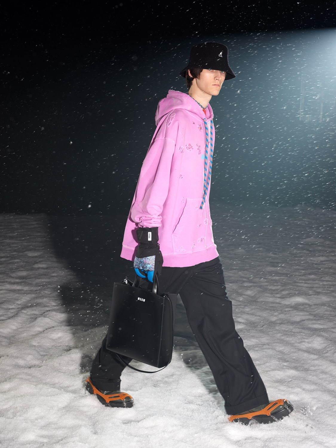 MSGM 2021年秋冬メンズコレクション - 雪山でのアドベンチャー、自然への羨望 コピー MSGM 2021年秋冬メンズコレクション - 雪山でのアドベンチャー、自然への羨望 コピー