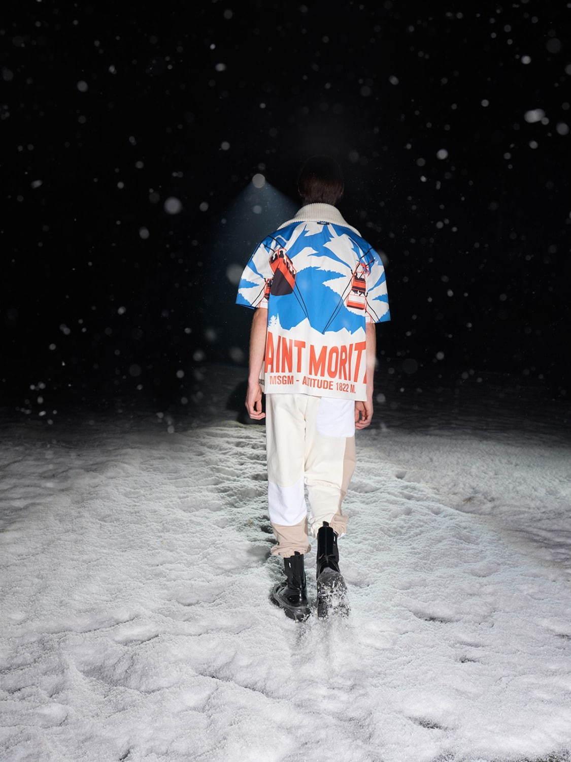MSGM 2021年秋冬メンズコレクション - 雪山でのアドベンチャー、自然への羨望 コピー MSGM 2021年秋冬メンズコレクション - 雪山でのアドベンチャー、自然への羨望 コピー