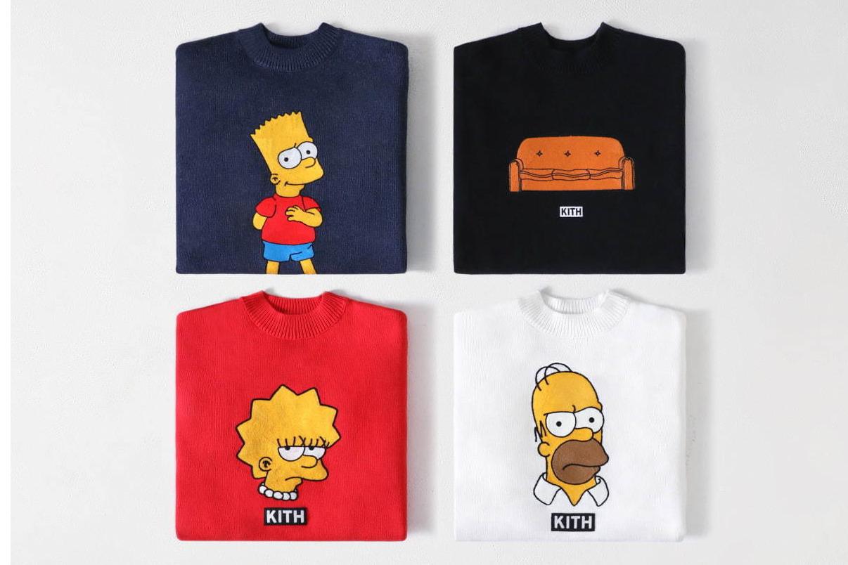 KITH×ザ・シンプソンズ"バートやリサ"のニット&フーディ、ニューエラのコラボキャップも 