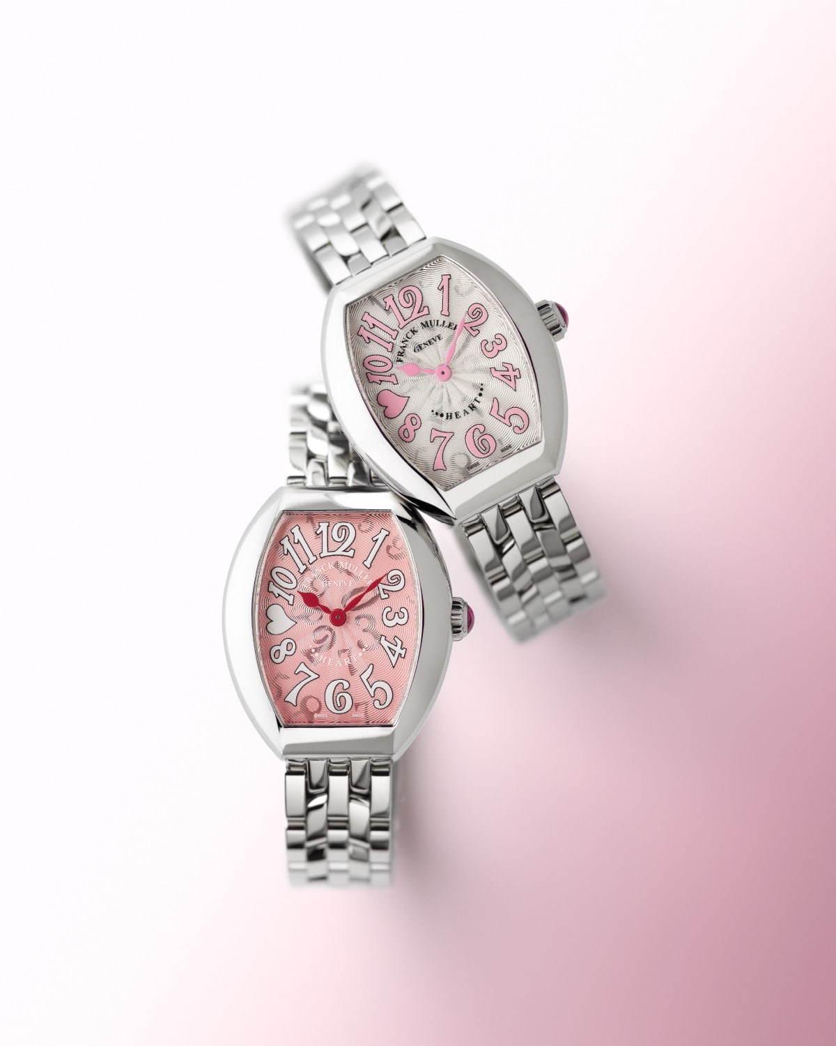 フランク ミュラー“ハート”の腕時計「ハート トゥ ハート」に新作ピンク コピー