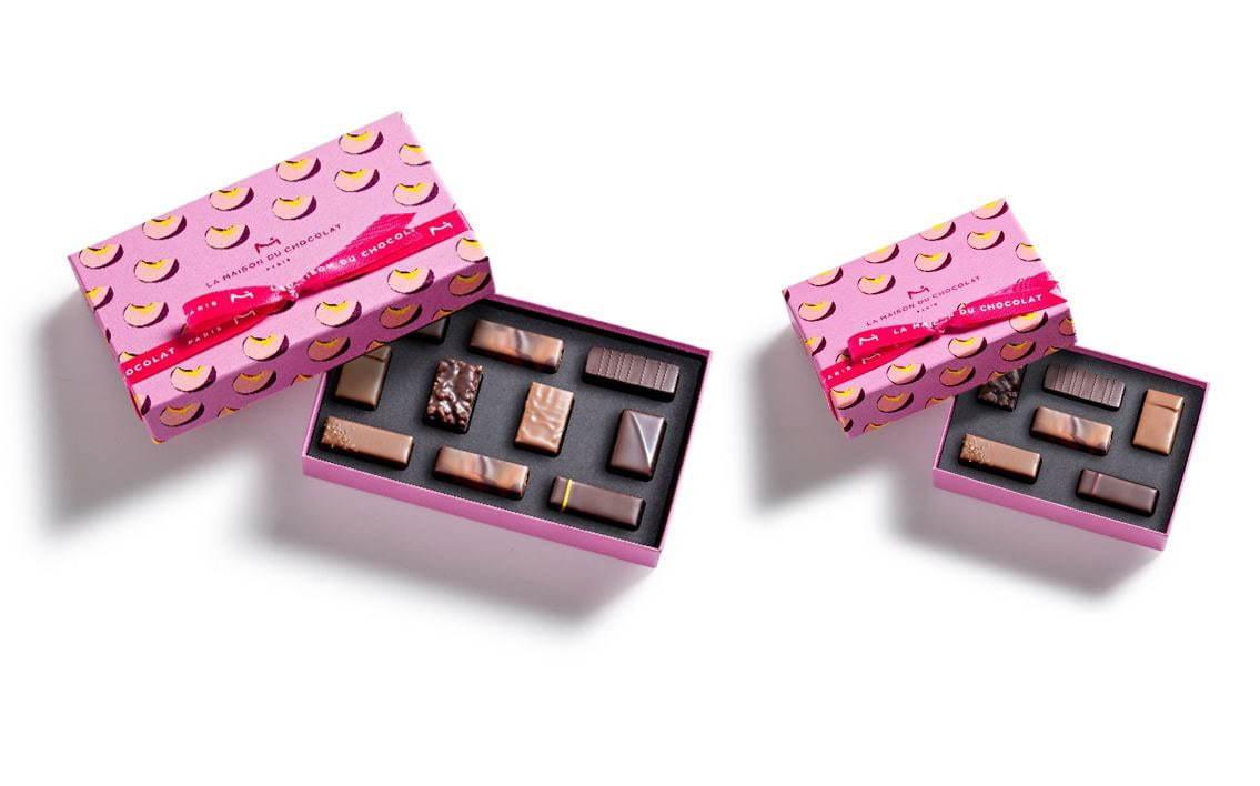 ラ・メゾン・デュ・ショコラのホワイトデー“ピーチ風味”のチョコレート、ポップな桃柄BOXで コピー ラ・メゾン・デュ・ショコラのホワイトデー“ピーチ風味”のチョコレート、ポップな桃柄BOXで コピー