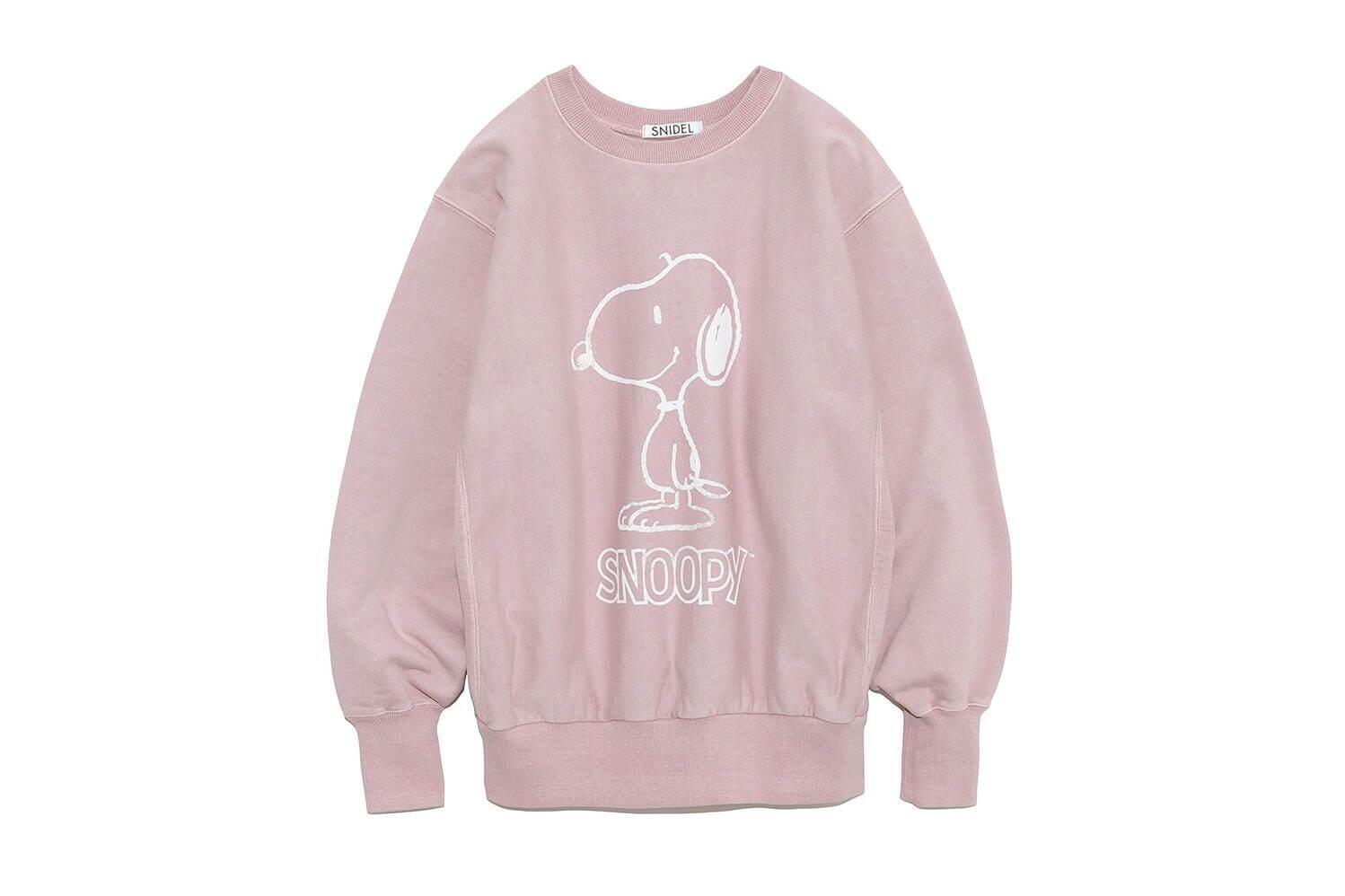 スナイデル「ピーナッツ」コラボ新作、スヌーピーを配したラベンダー色Tシャツ&ドット柄バッグ コピー スナイデル「ピーナッツ」コラボ新作、スヌーピーを配したラベンダー色Tシャツ&ドット柄バッグ コピー