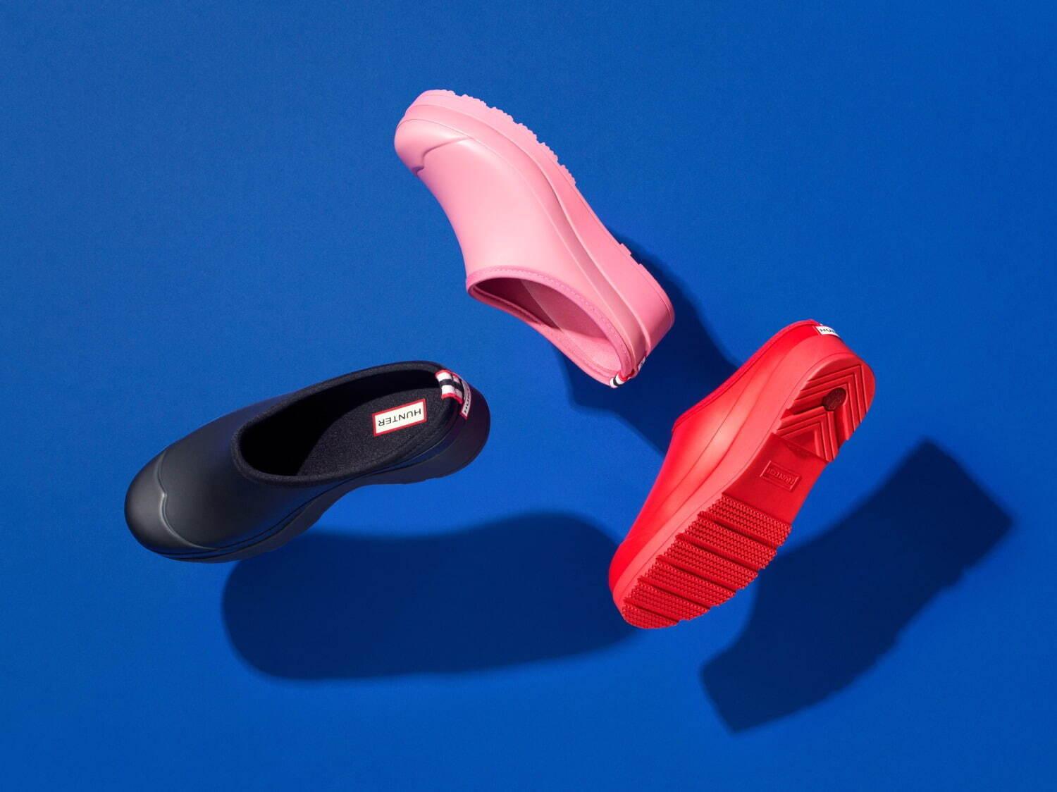 ハンターの全天候型ユニセックスシューズ「プレイクロッグ」鮮やかカラーのスリッポン コピー ハンターの全天候型ユニセックスシューズ「プレイクロッグ」鮮やかカラーのスリッポン コピー