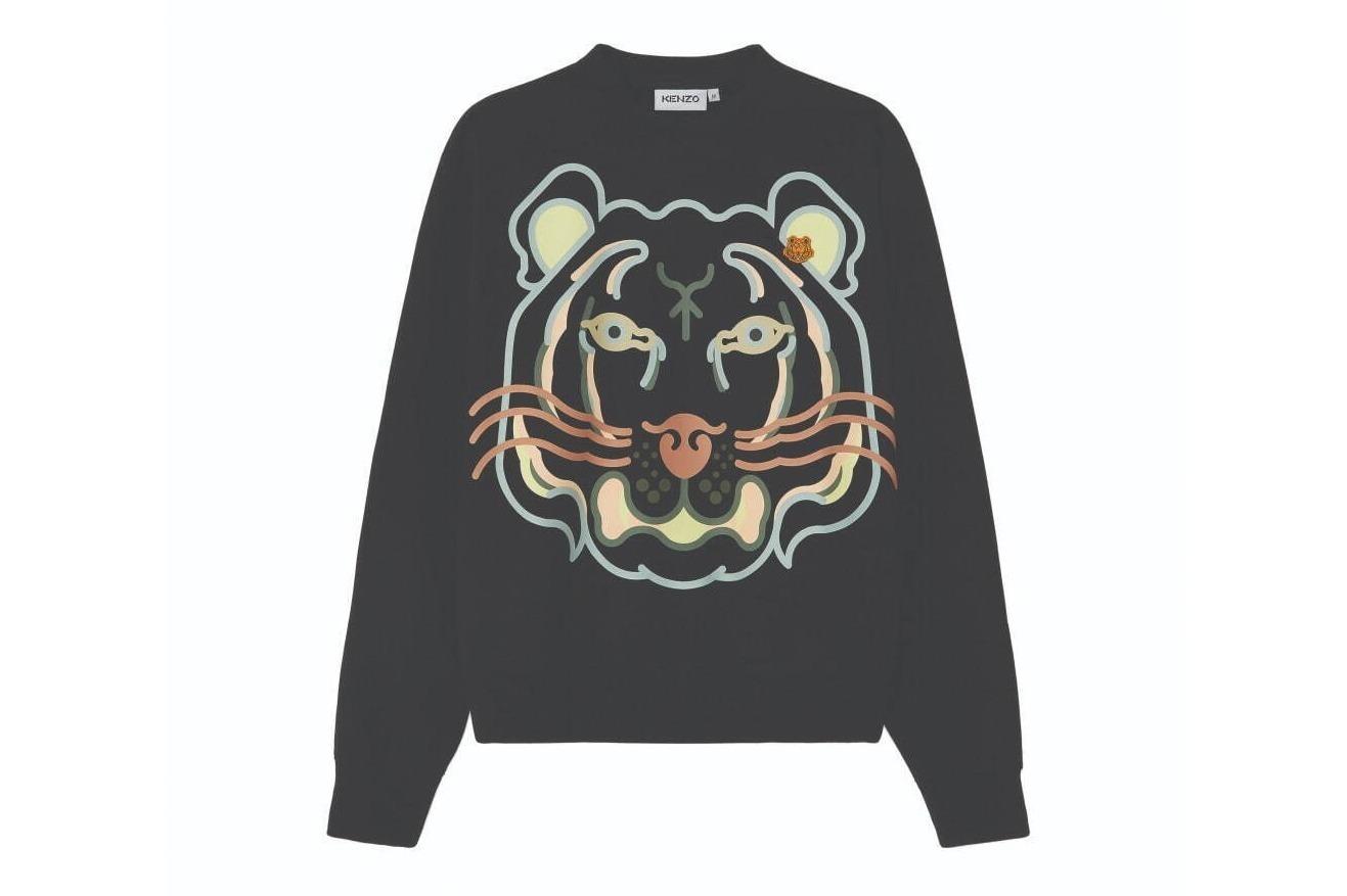ケンゾー新作“トラ”グラフィックのTシャツ＆スウェットシャツ、タイガー刺繍入り 