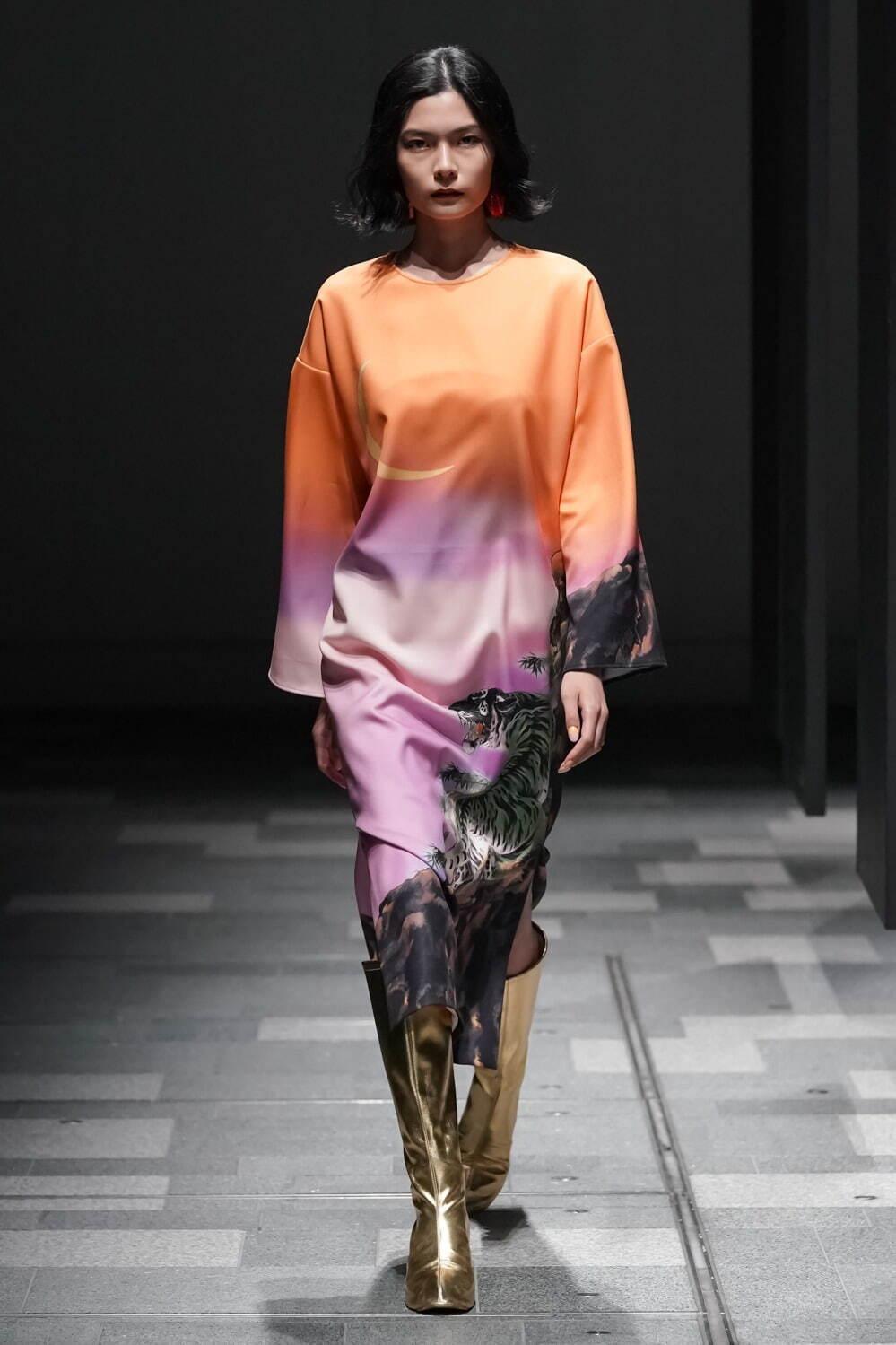 アツシ ナカシマ 2021-22年秋冬コレクション - 日本画家「楚水」の絵画、洋服に今蘇る コピー アツシ ナカシマ 2021-22年秋冬コレクション - 日本画家「楚水」の絵画、洋服に今蘇る コピー
