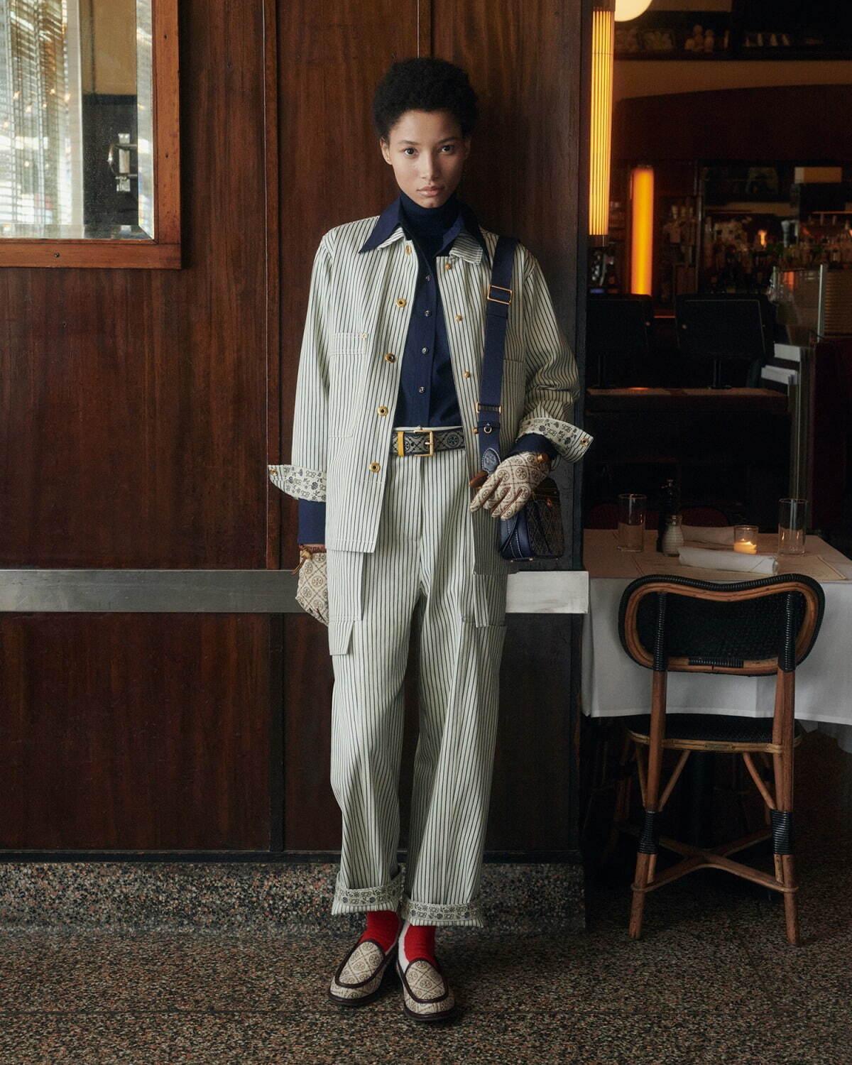 トリー バーチ 2021-22年秋冬コレクション - クラシカルな花が咲く、マニッシュスタイル コピー