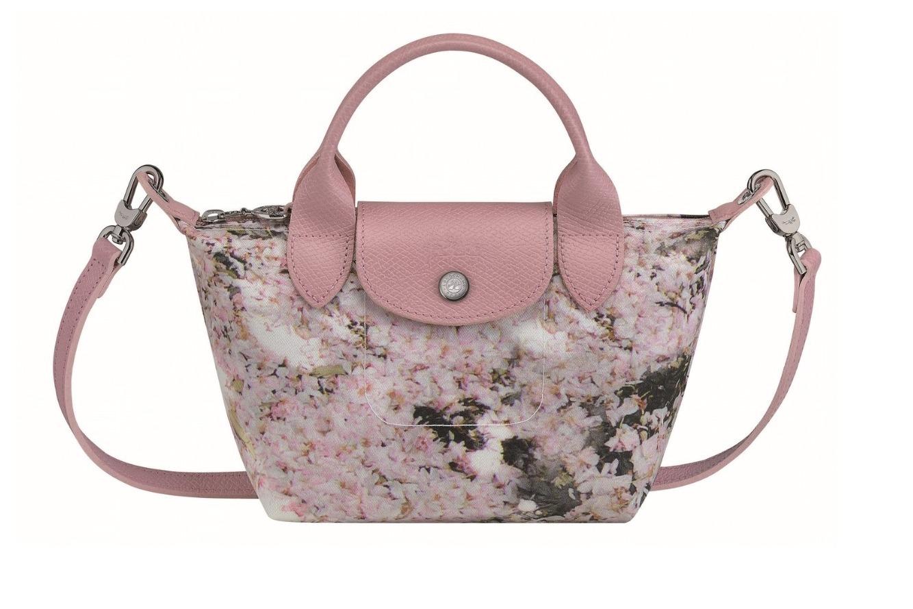 ロンシャン‟満開の桜”咲く新作バッグ「ル プリアージュ ブーケ」コインケース&ポーチも 