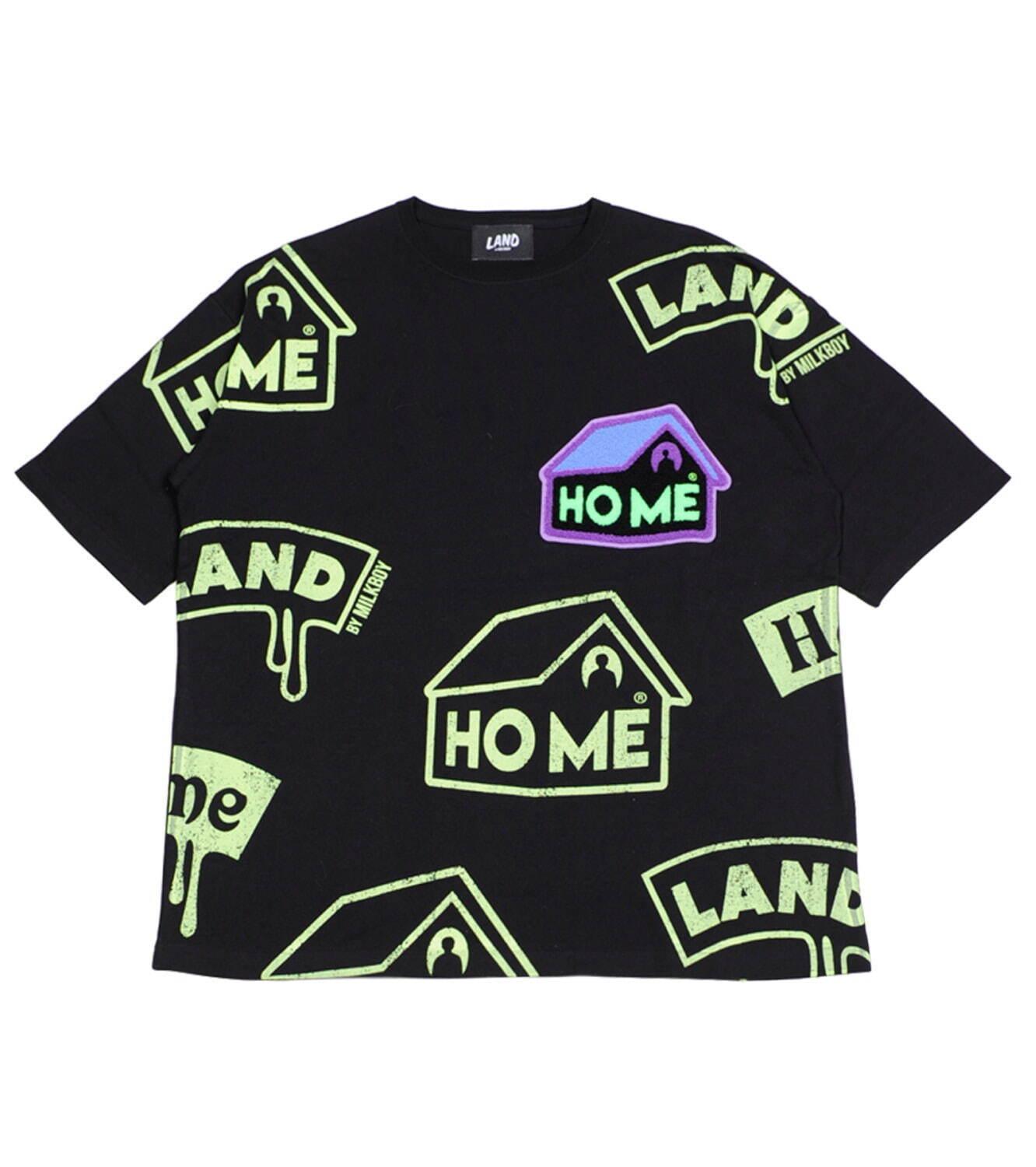 ランド バイ ミルクボーイ初のルームウェア“HOMEワッペン”付きTシャツ、ユニセックスで コピー