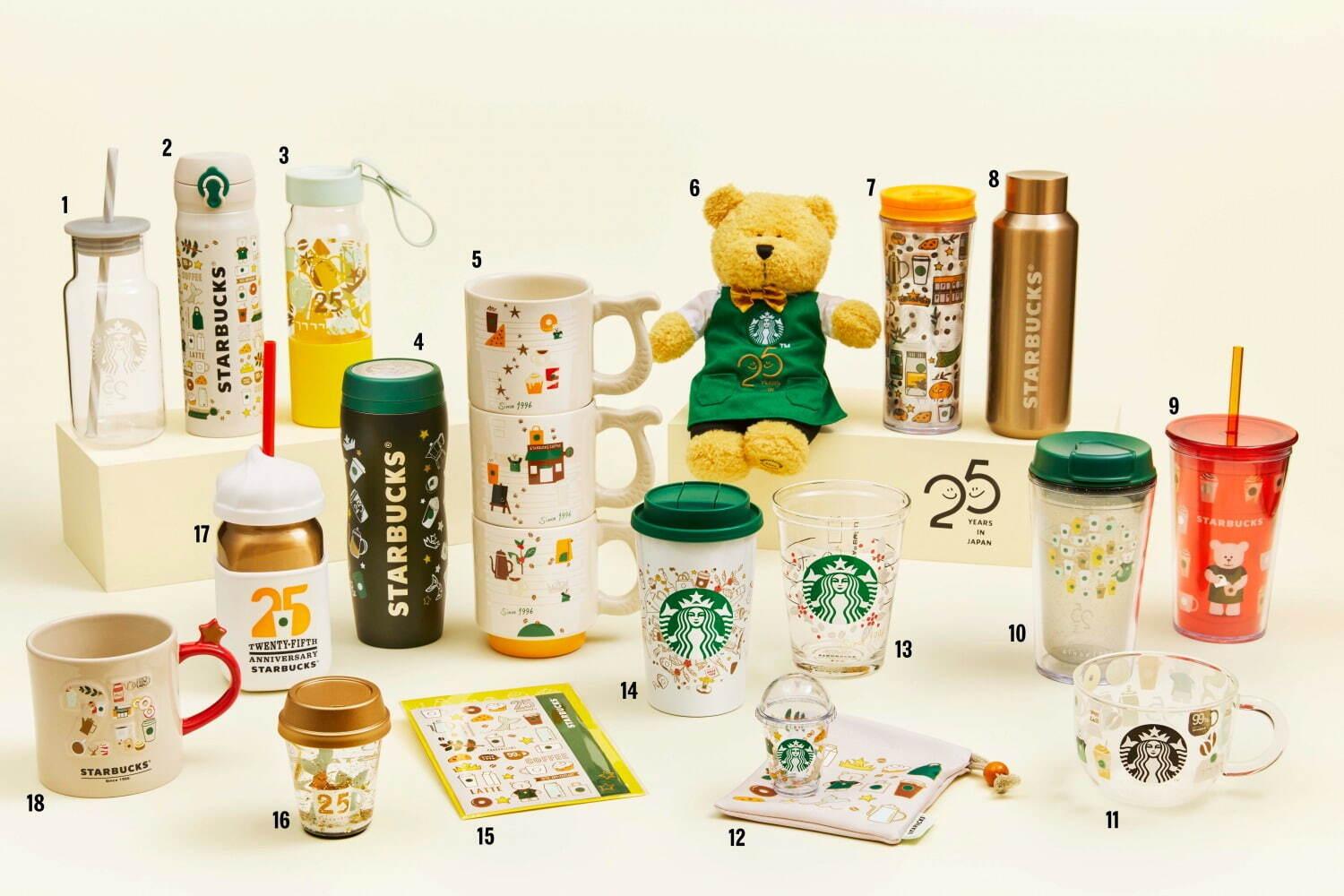 スタバから日本上陸25周年記念グッズ第1弾、特別デザインのタンブラーやベアリスタ コピー スタバから日本上陸25周年記念グッズ第1弾、特別デザインのタンブラーやベアリスタ コピー
