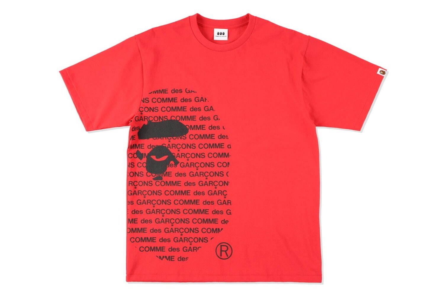 ア ベイシング エイプ×コム デ ギャルソン - ロゴを配したライダースやTシャツ、大阪限定で コピー