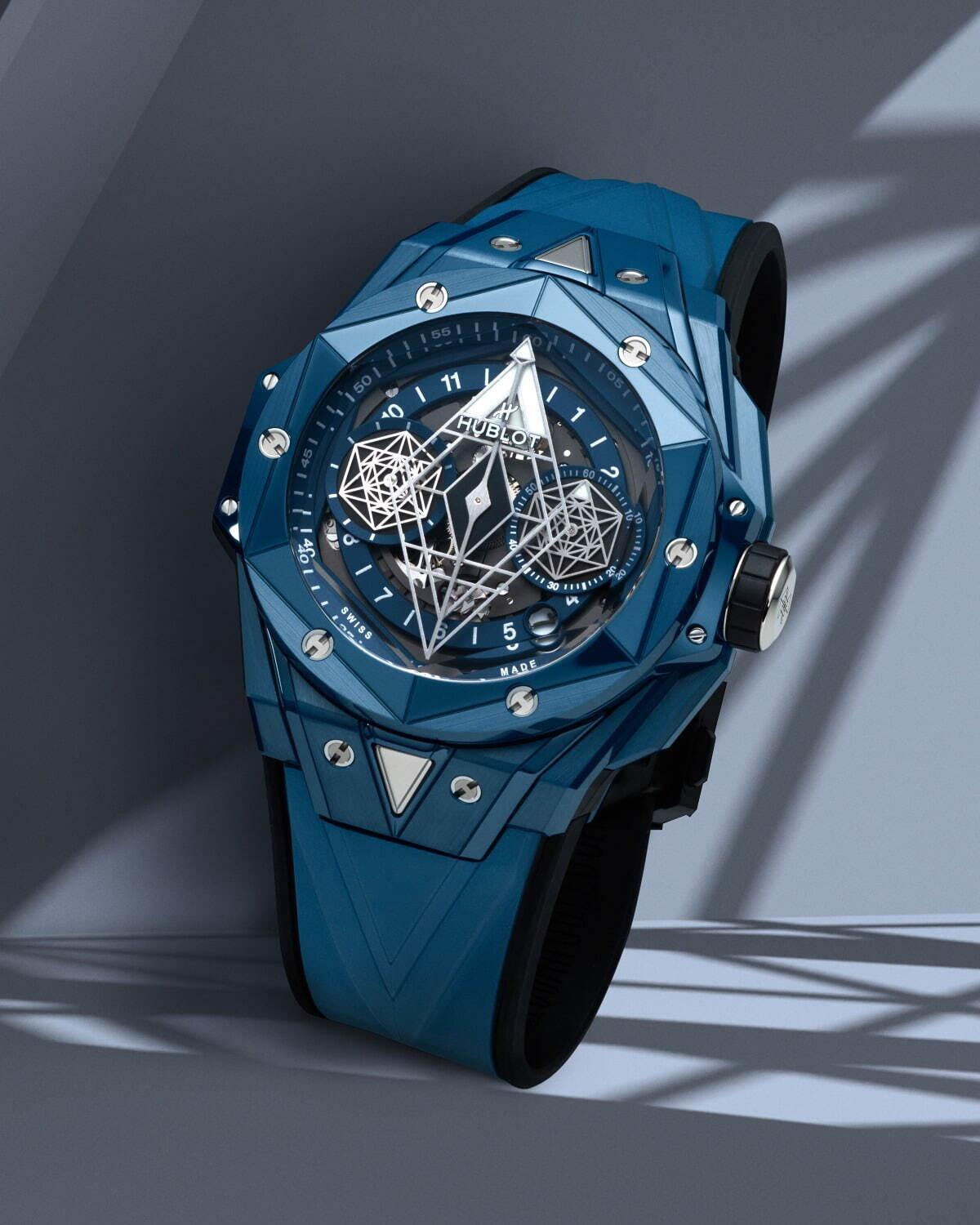 ウブロ“太陽のようなイエロー”や幾何学模様の腕時計「ビッグ・バン」新作、 カラーセラミックを使用 コピー