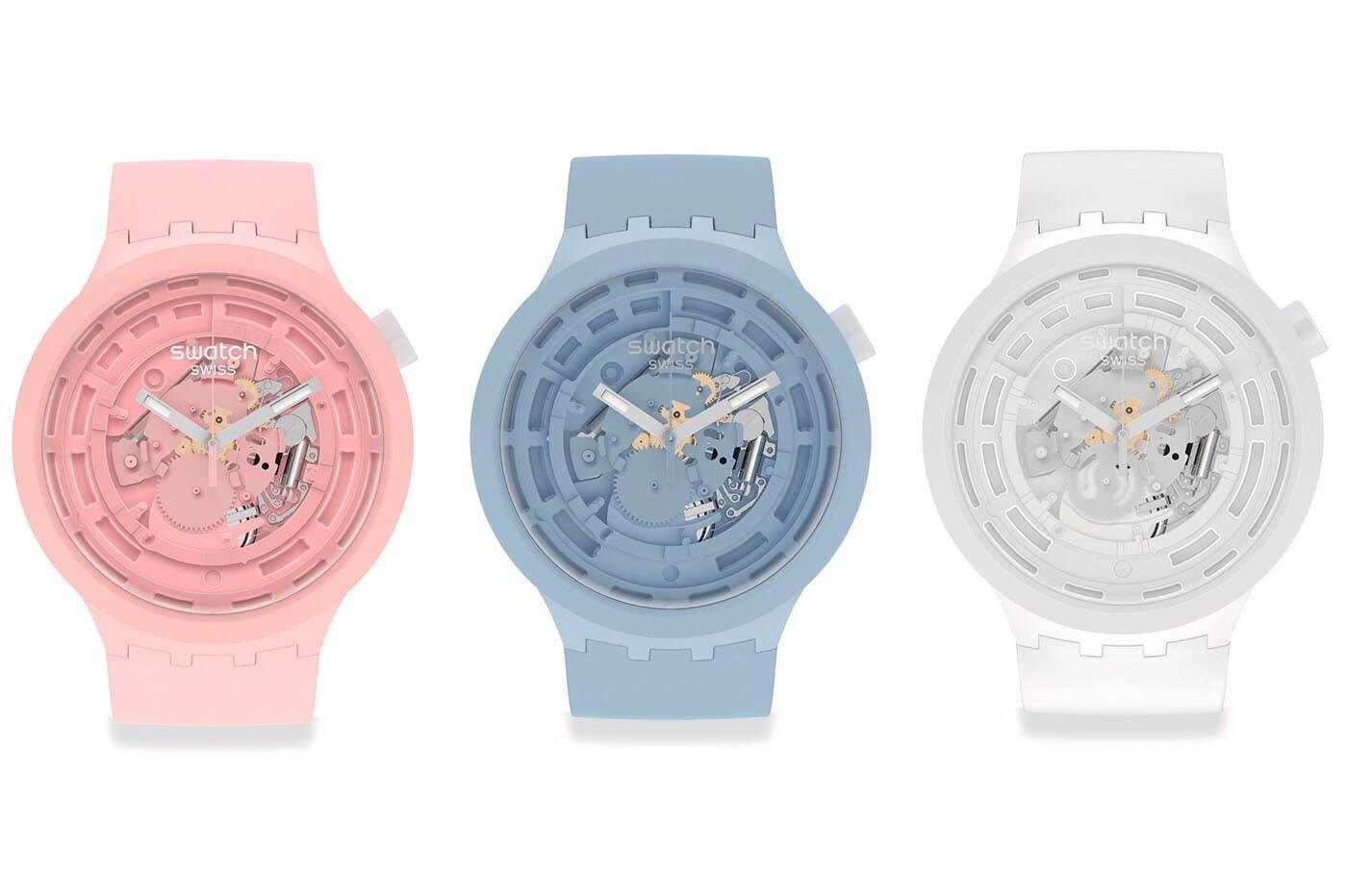 スウォッチの新作腕時計「ビッグボールド バイオセラミック」バイオ由来の新素材、くすみカラー全5色で 