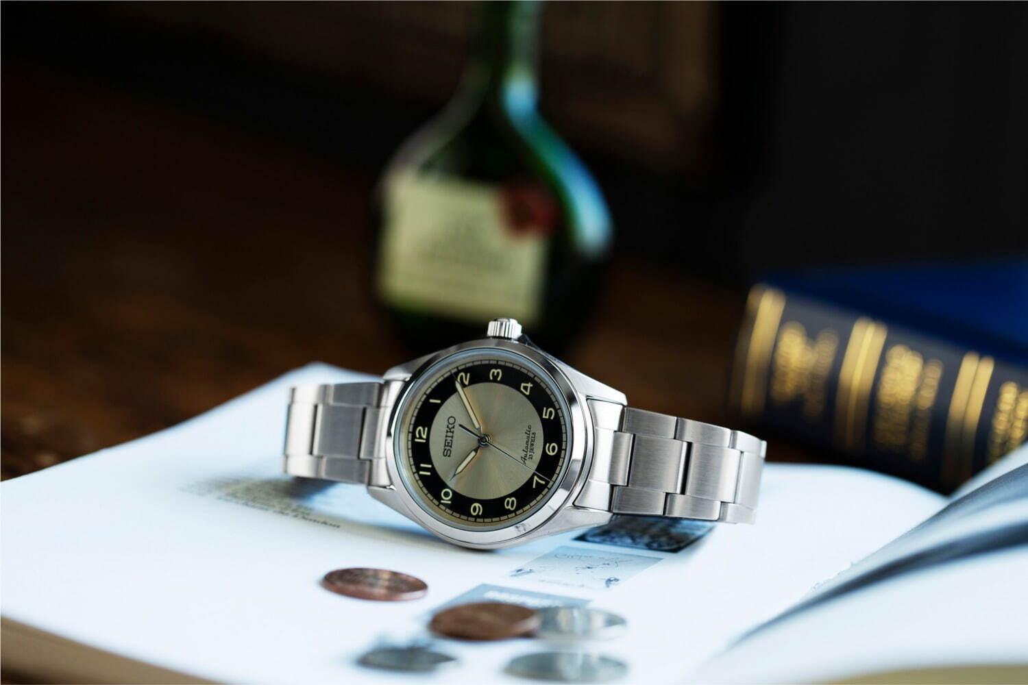 セイコー×チックタックのコラボ腕時計第2弾、クラシックな佇まいのメンズ向け機械式時計 コピー
