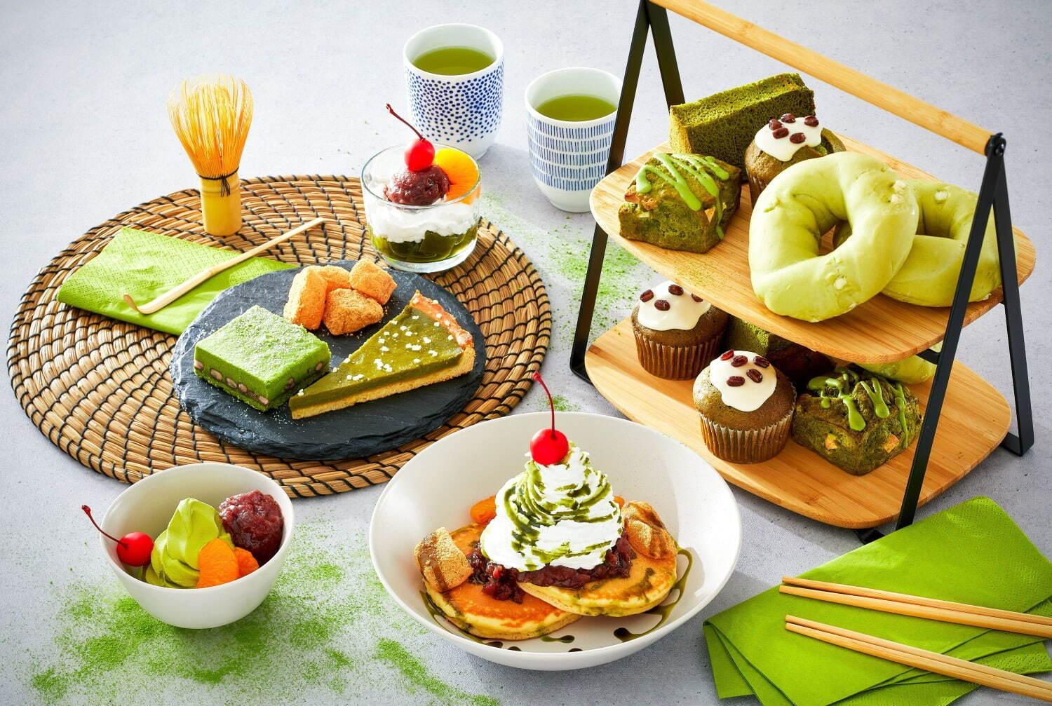 イケアの「抹茶スイーツ」わらび餅やあずきのせパンケーキやなめらか抹茶ゼリーの和風あんみつ 