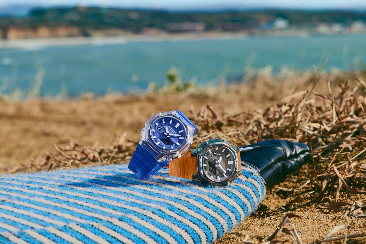 G-SHOCK新作腕時計、鮮やかカラーの薄型スケルトンウオッチなど3型 コピー G-SHOCK新作腕時計、鮮やかカラーの薄型スケルトンウオッチなど3型 コピー