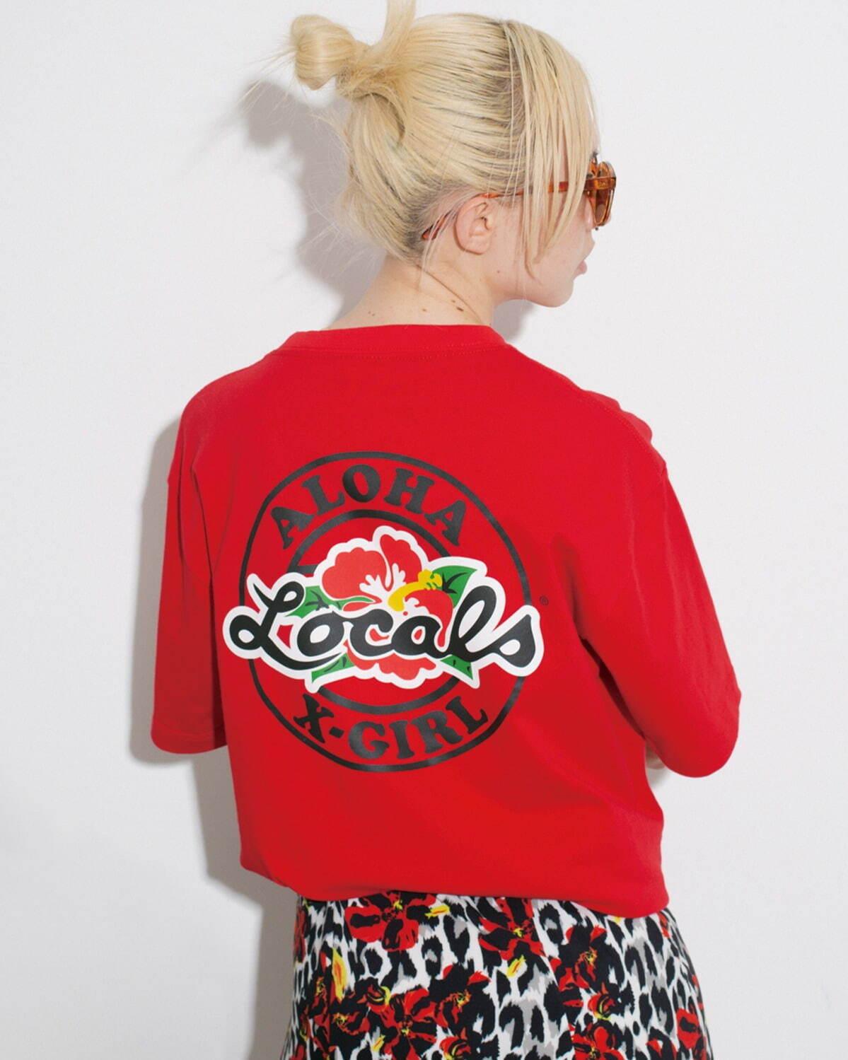 X-girl×ハワイ発ローカルズ、ハイビスカスロゴ入りTシャツやビーチサンダル コピー X-girl×ハワイ発ローカルズ、ハイビスカスロゴ入りTシャツやビーチサンダル コピー