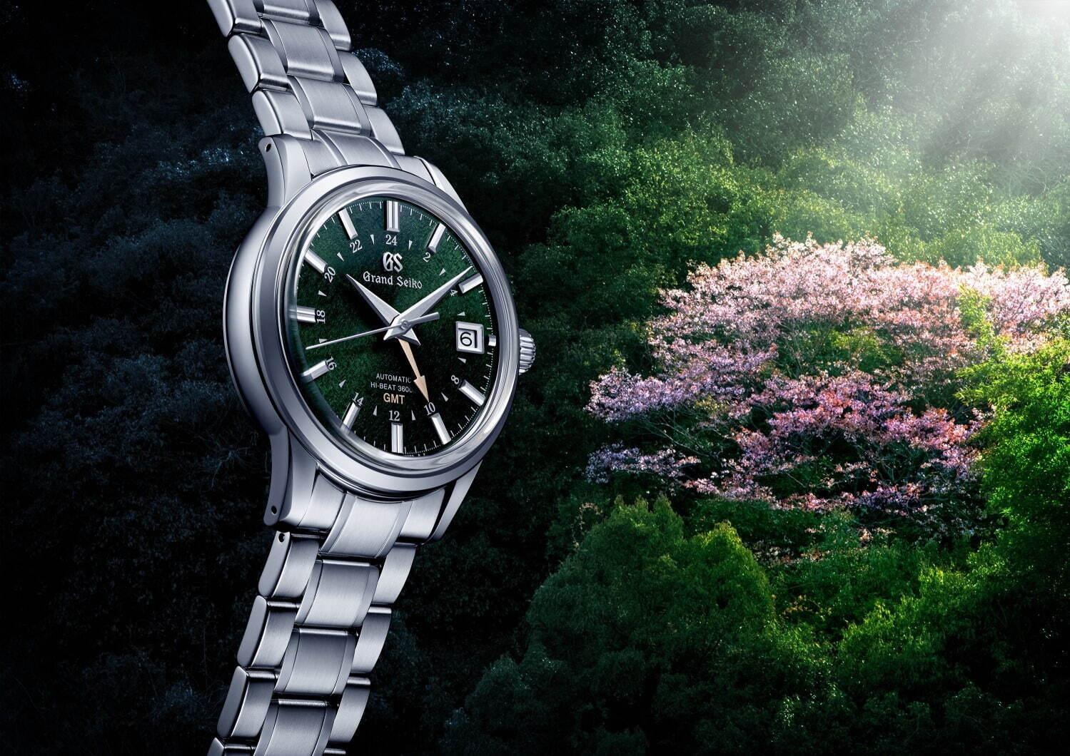 グランドセイコー“四季の風景”を表現した新作腕時計、月や山桜をイメージした針＆“さざ波”ダイヤルも コピー