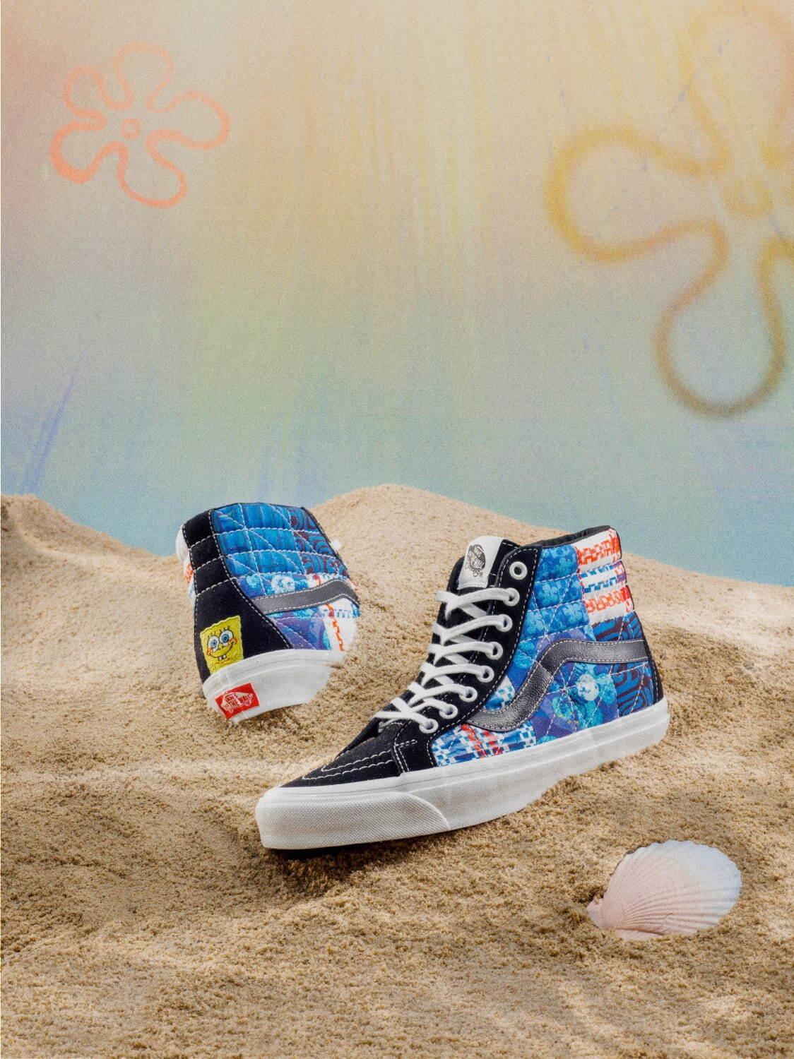 VANS×「スポンジ・ボブ」、ボブ＆ゲイリーを描いたスニーカーやパトリックスターのバックパック コピー