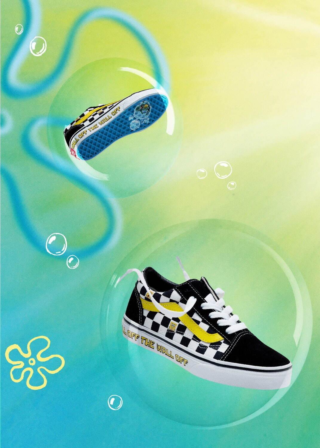 VANS×「スポンジ・ボブ」、ボブ＆ゲイリーを描いたスニーカーやパトリックスターのバックパック コピー