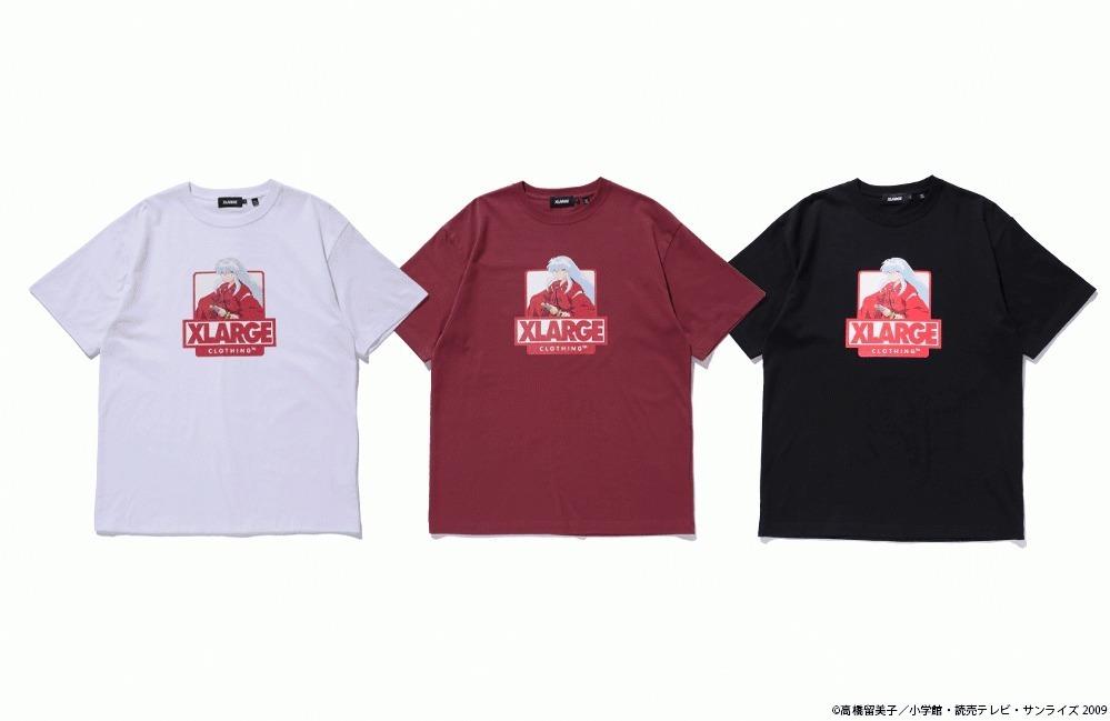 XLARGE×『犬夜叉』のコラボTシャツ、『半妖の夜叉姫』から3人の夜叉姫たちも登場 コピー