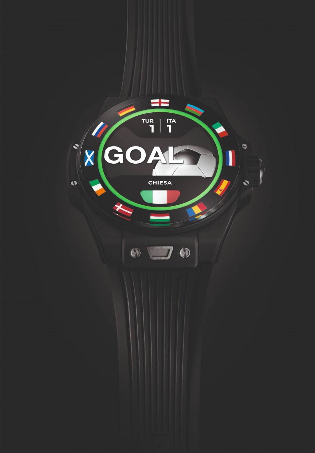 ウブロの腕時計「ビッグ・バン」新作、サッカー専用アプリでUEFA欧州選手権の試合状況リアルタイム受信 コピー