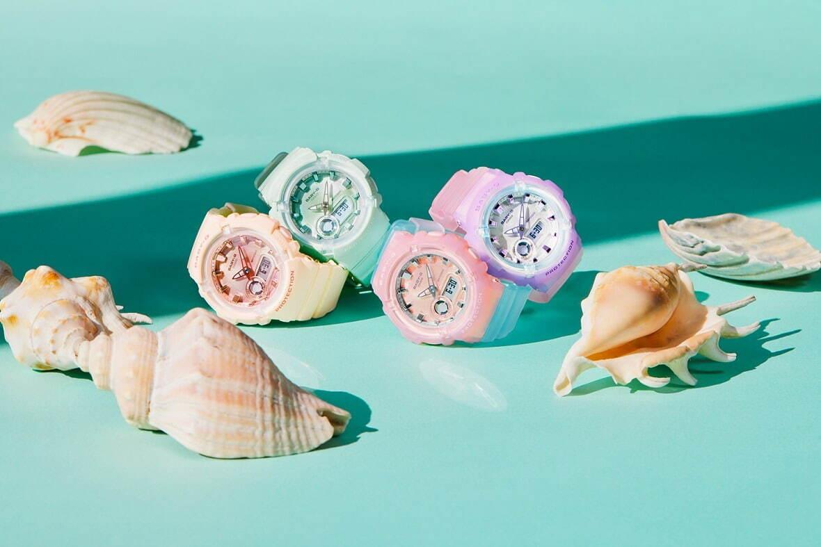 BABY-G“パステルカラー”の新作腕時計、涼し気スケルトンやマット調ミントグリーン コピー BABY-G“パステルカラー”の新作腕時計、涼し気スケルトンやマット調ミントグリーン コピー