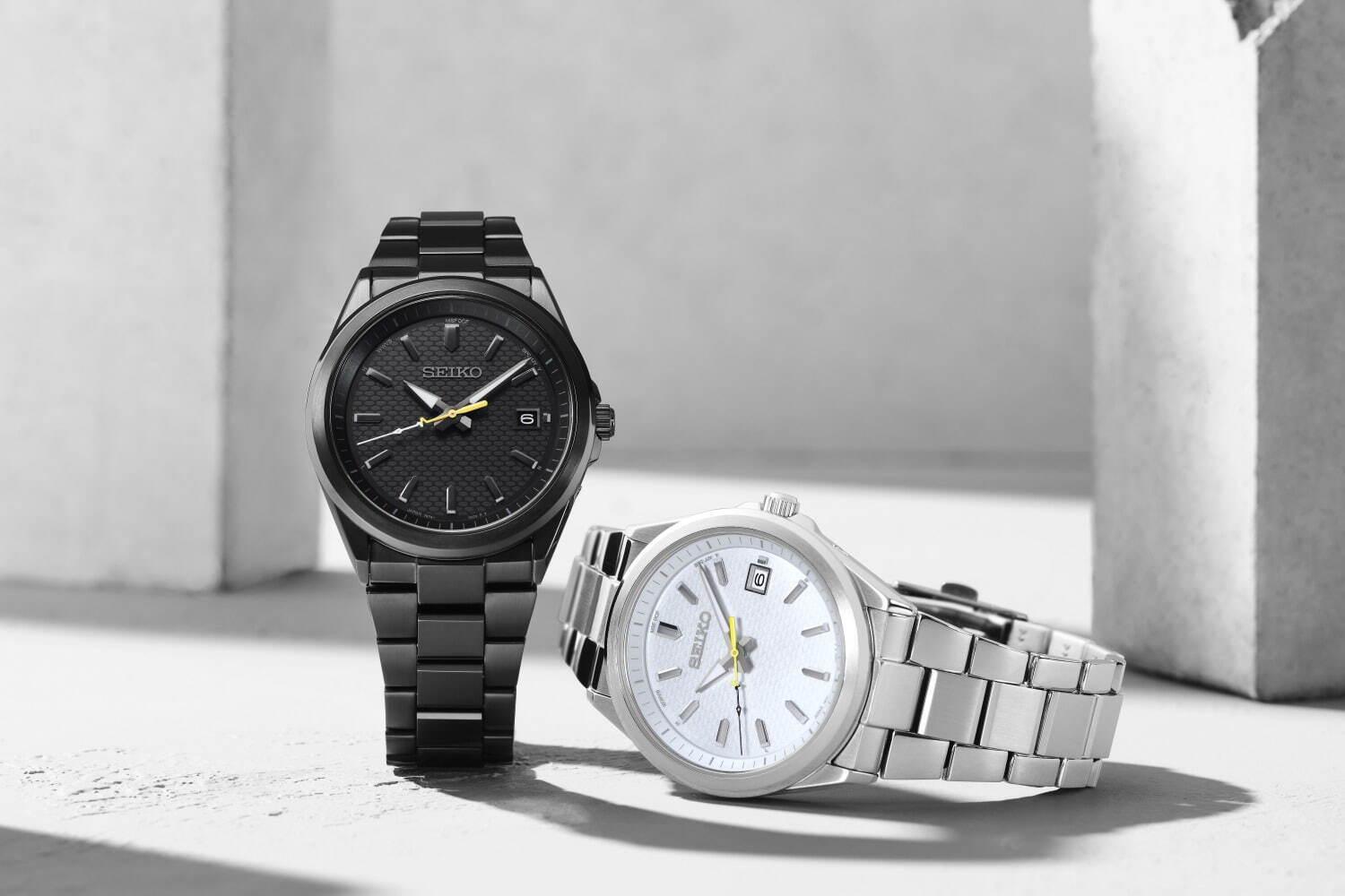 セイコーセレクション×マスターピースの限定腕時計、シルバーorブラックのワントーンに コピー