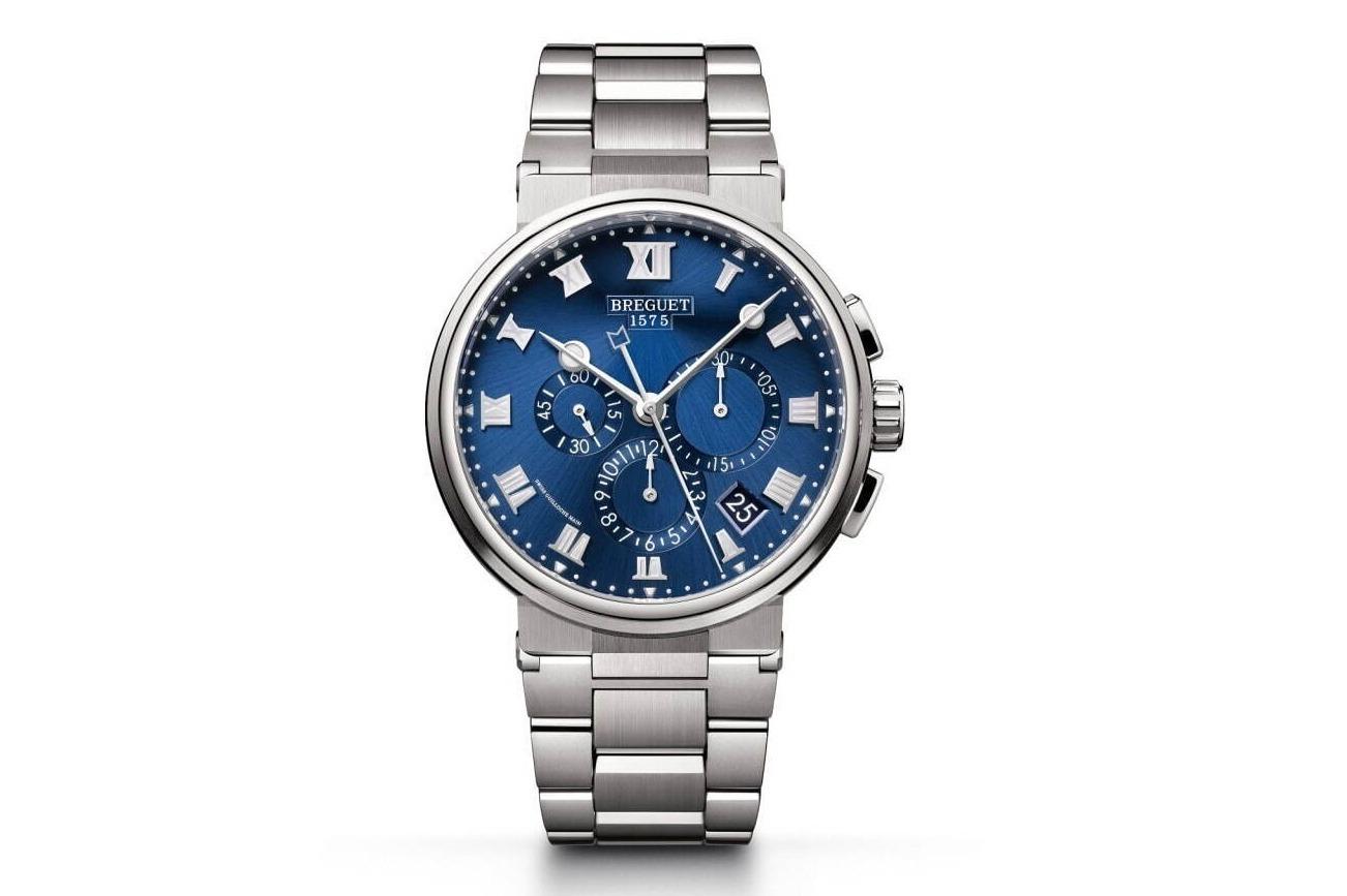 ブレゲの腕時計「マリーン」2021年新作、“海”のようなブルー・ダイヤル＆チタンケース 