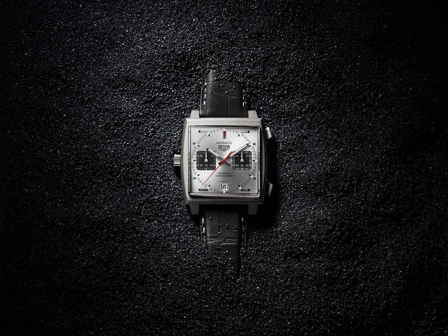 タグ・ホイヤーの腕時計「モナコ」限定モデル、チタンケース×“タイヤの溝”着想レザーストラップ コピー