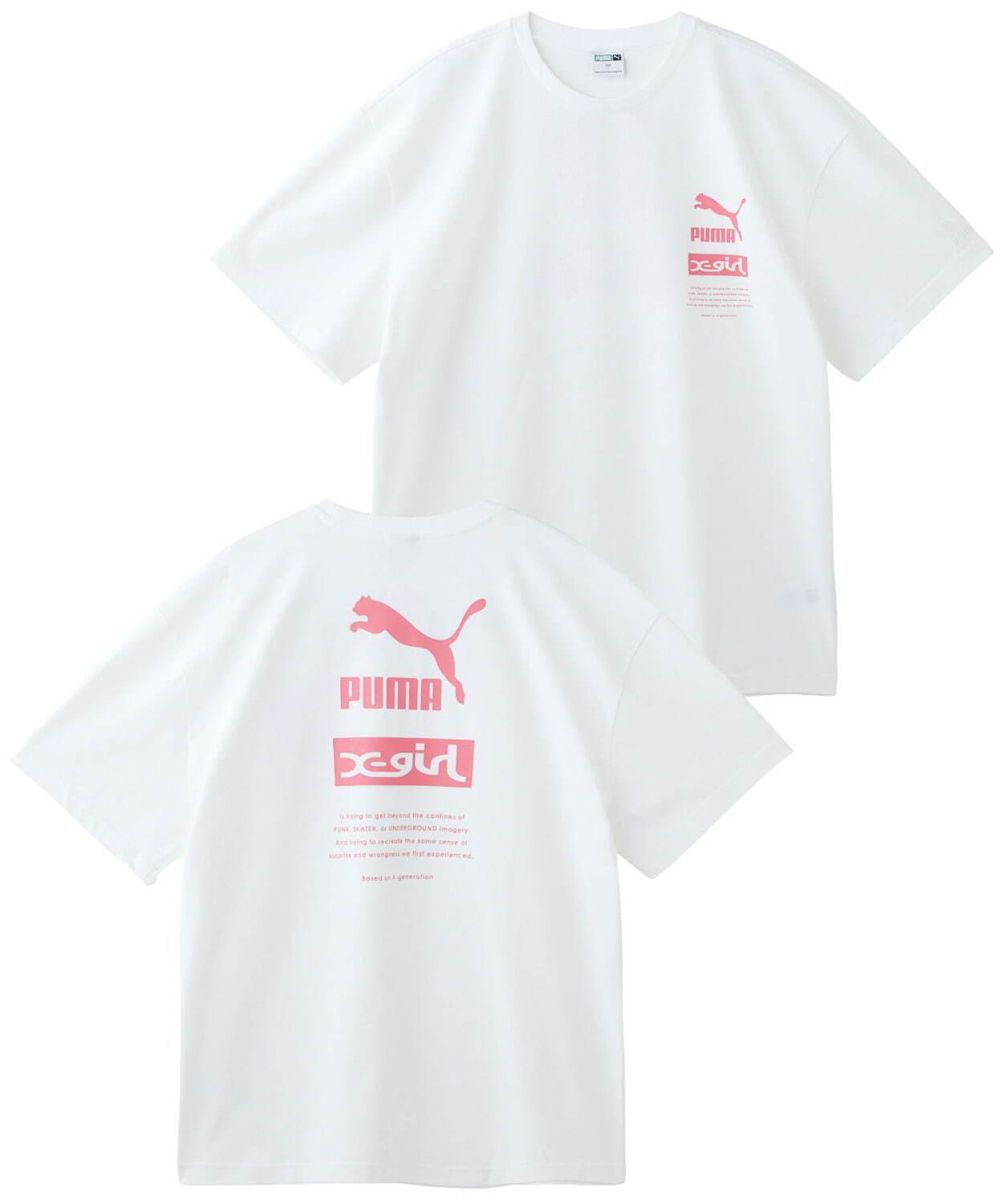 プーマ×X-girl“バンダナ柄＆パステルカラー”のスニーカーやロゴ入りTシャツなど コピー