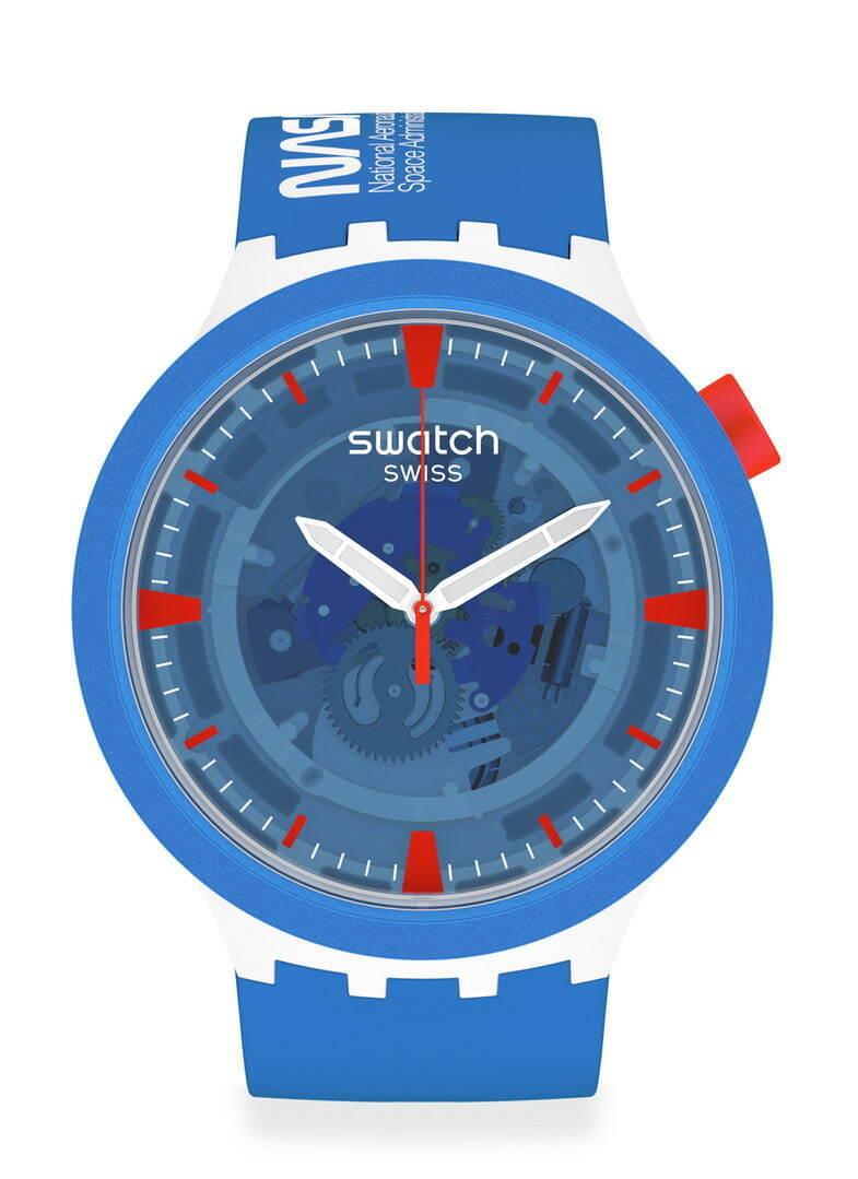 スウォッチ“NASA＆宇宙服”着想の腕時計、“宇宙飛行士のジャンプスーツ”イメージなど コピー