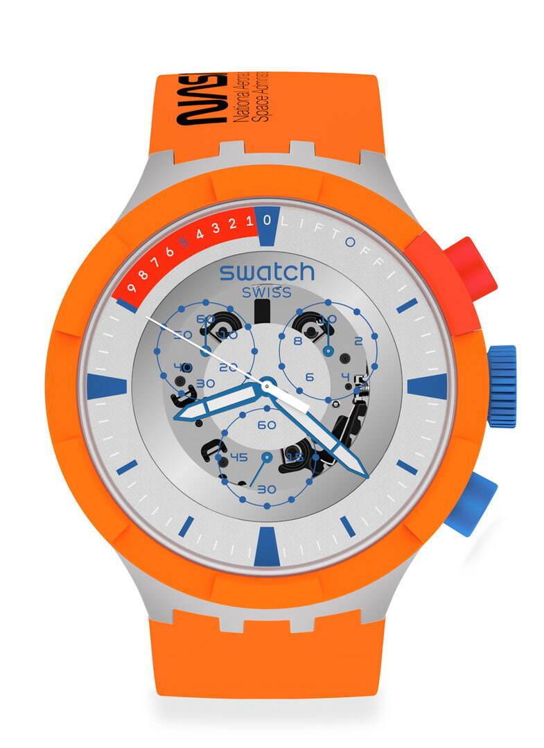 スウォッチ“NASA＆宇宙服”着想の腕時計、“宇宙飛行士のジャンプスーツ”イメージなど コピー