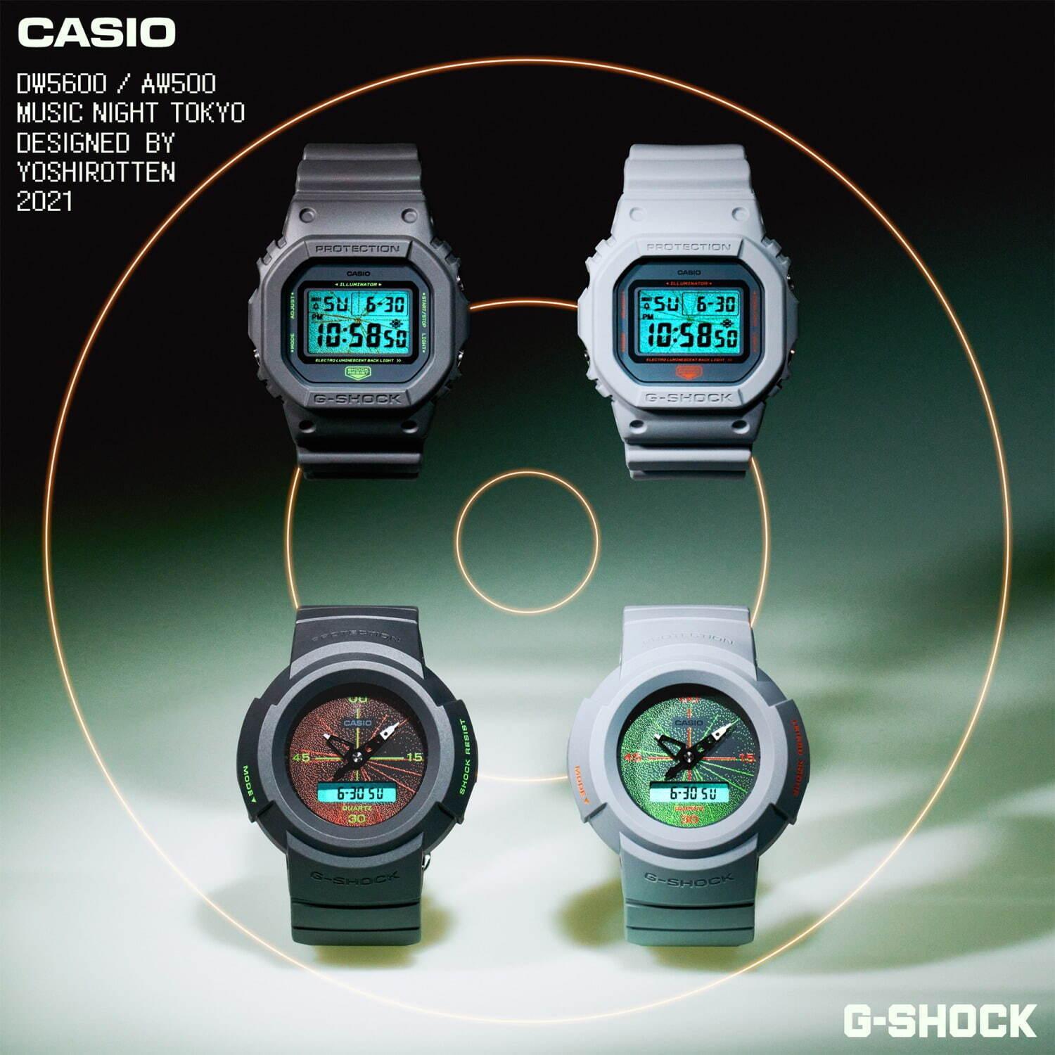 G-SHOCK“夜の音楽シーン着想”レザー柄が浮かび上がる新ウオッチ、YOSHIROTTENとコラボ コピー G-SHOCK“夜の音楽シーン着想”レザー柄が浮かび上がる新ウオッチ、YOSHIROTTENとコラボ コピー