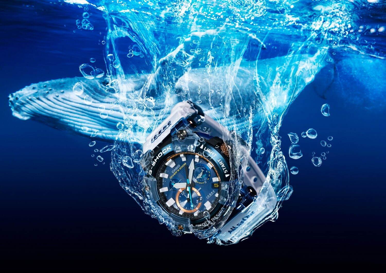 G-SHOCK＆BABY-G“イルカ・クジラ”腕時計、イルカたちが浮かぶバックライト搭載 コピー