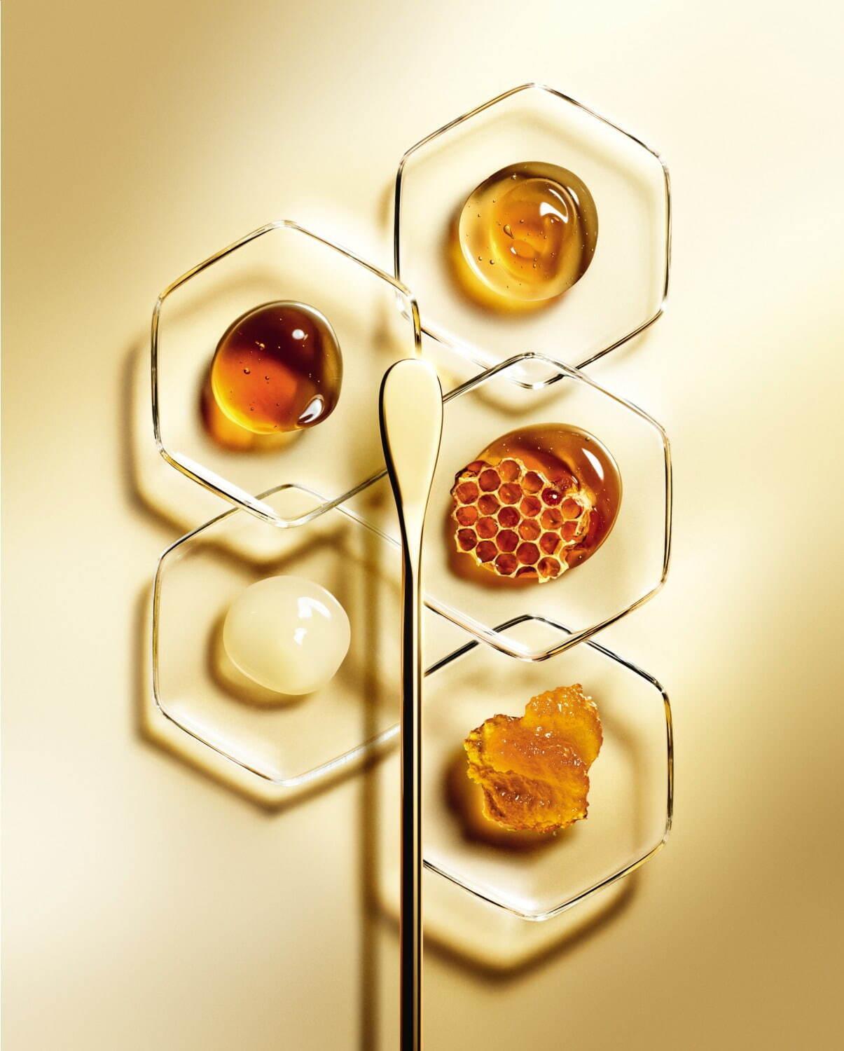 ゲラン“蜂蜜入り”「アベイユ ロイヤル」のベストセラー美容液が進化、オイルなのに“まるで水”質感 コピー
