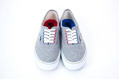 バンド オブ アウトサイダーズ×VANSのコラボスニーカー発売 - 赤＆青がアクセントのポップな一足 