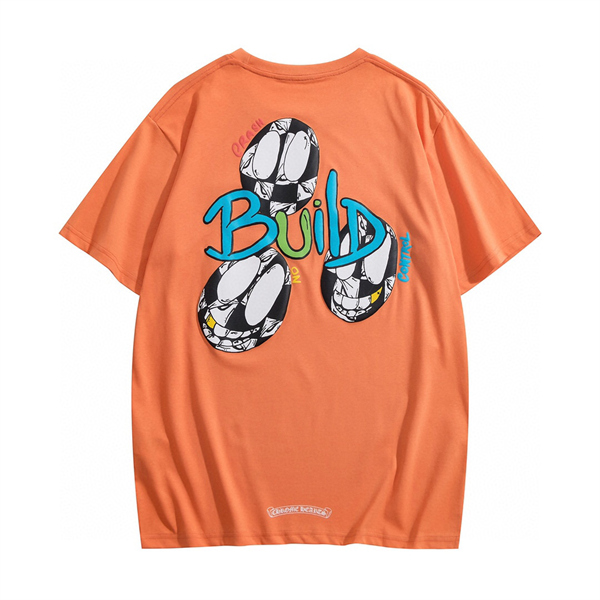 CHROME HEARTS MATTYBOY クロムハーツ コピー 通販 Tシャツ 半袖 オレンジ 魅力的コーデスタイル : AAAKOPI