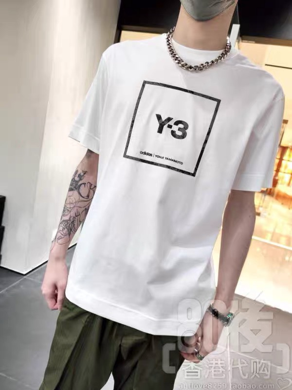 ワイ・スリー Y-3 ロゴ コピー 山本耀司 丸首 半袖ｔシャツ