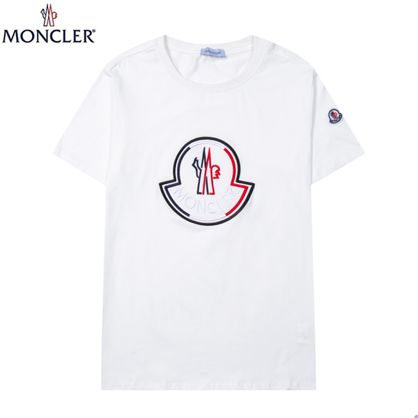 Monclerメンズ21ss刺繍logoプリント カジュアルモンクレール tシャツ 